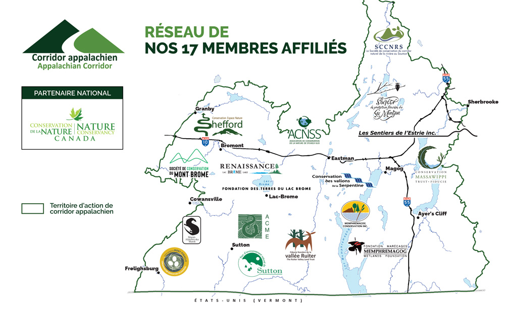 CorridorAppalachian Carte WEB MembresAff 220328 CorridorAppalachian Carte WEB MembresAff 220328