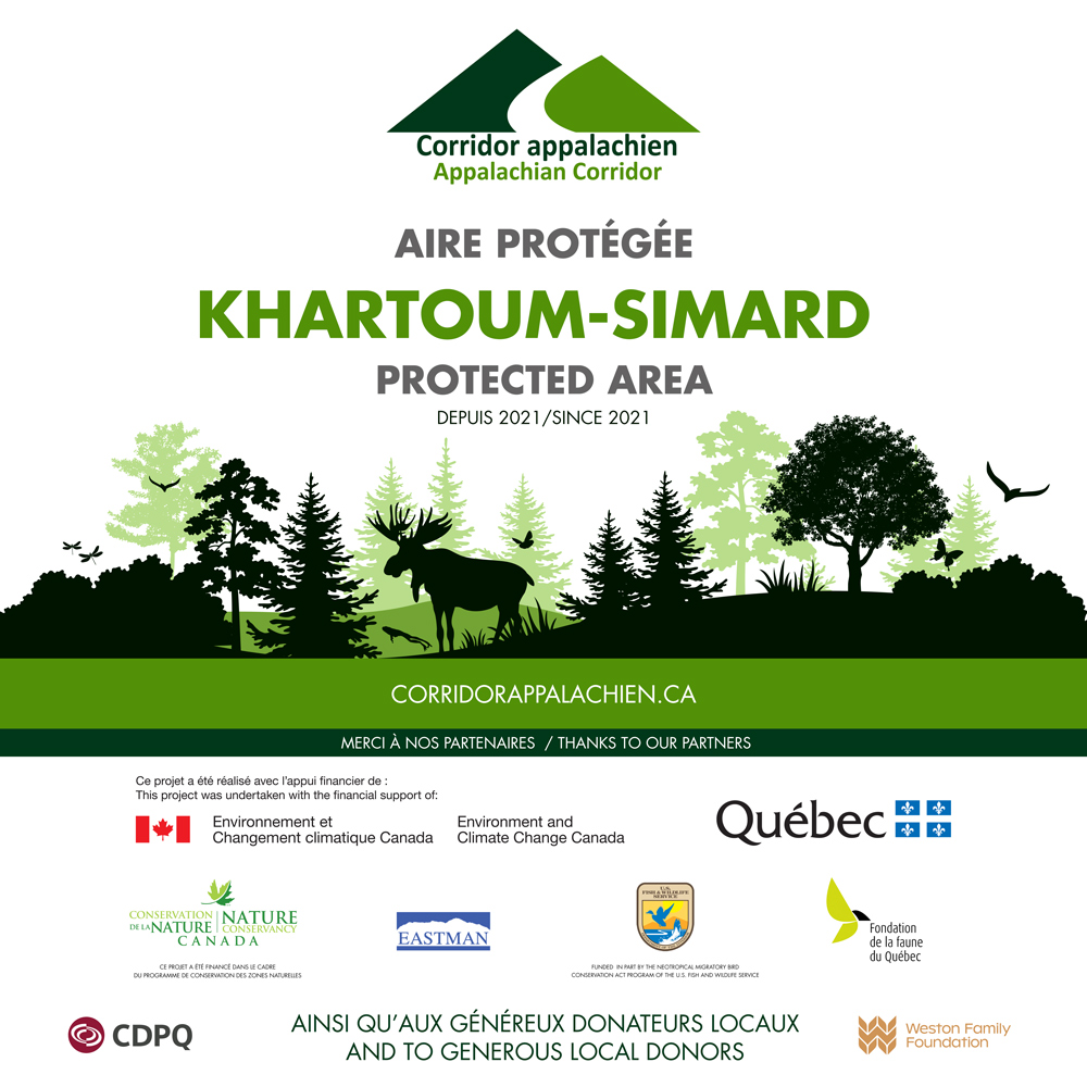 CorridorAppalachien Panneau 30x30 MontFoster Khartoum Simard 20210427 CorridorAppalachien Panneau 30x30 MontFoster Khartoum Simard 20210427
